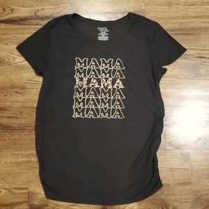 Womens Time & Tru Mama print maternity shirt size L
